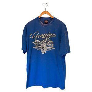 Harley Davidson 2012 Blue S/S T-Shirt Men's XL Tri-Cities WA Motorcycles